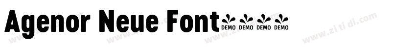Agenor Neue Font字体转换